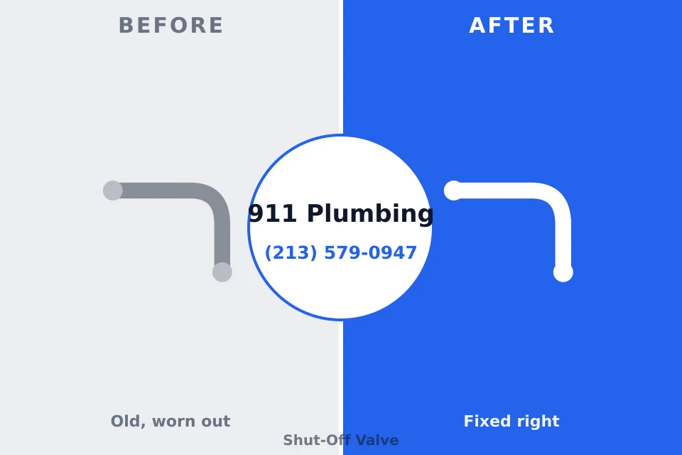 Before and after: plumbing repair Southchase, FL